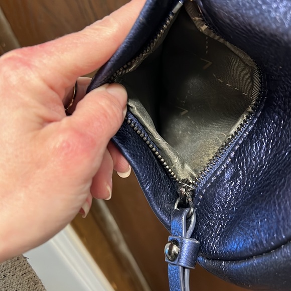 Vince Camuto Royal Blue Crossbody Handbag - Picture 4 of 14